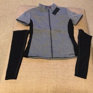 Alp-n-Rock Piuma Lt Weight Down Jacket w/Removable Sleeves: Blk/Heather Blk